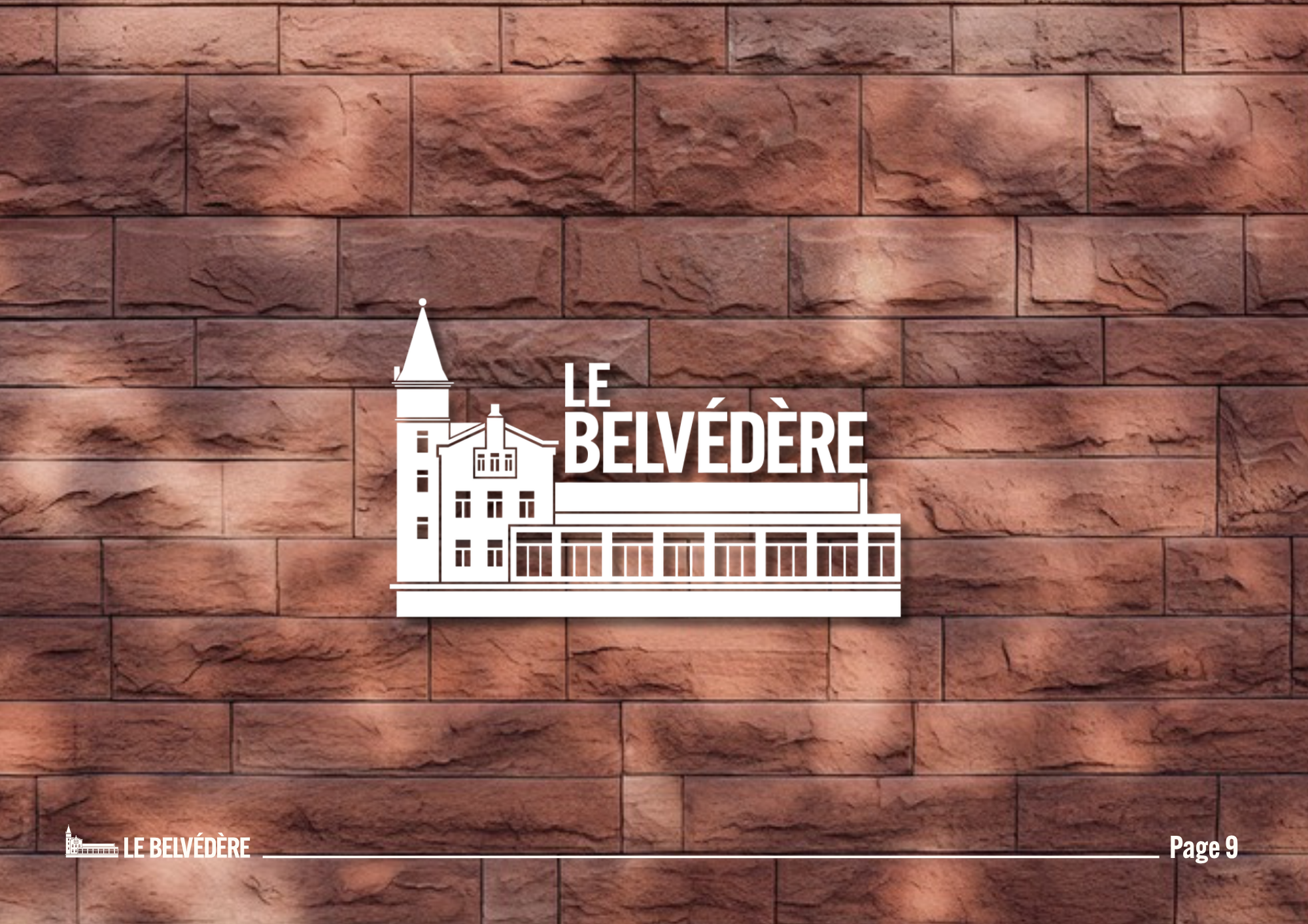 Identité de marque du Belvédère, application principale