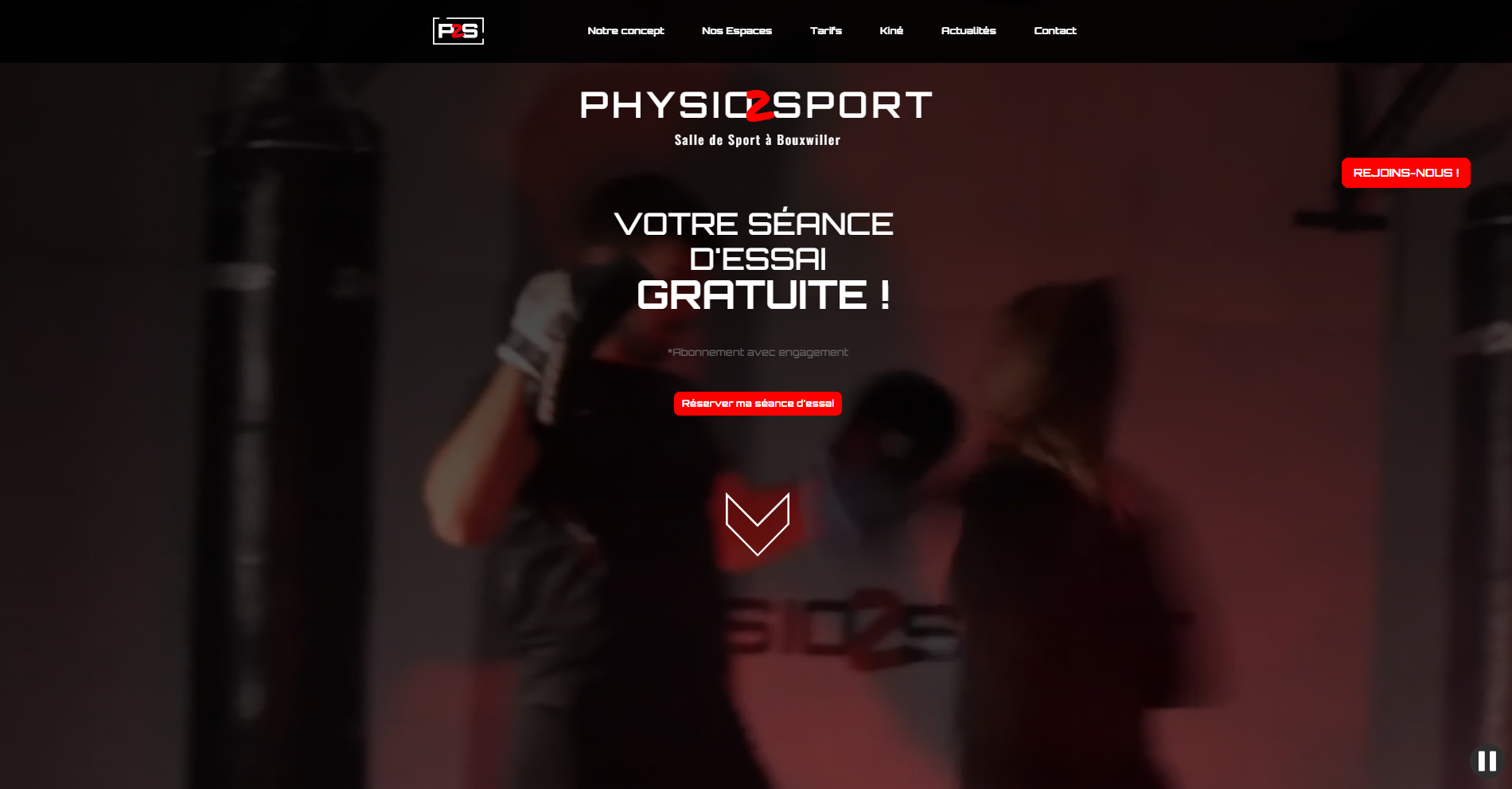 Identité visuelle, site internet et vidéos réalisés pour Physio2sport